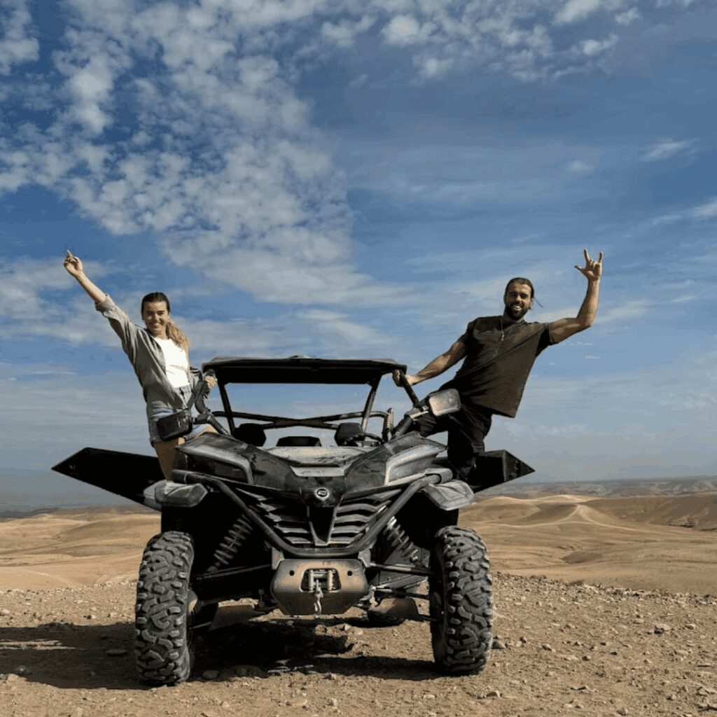 Agafay Buggy Adventure with Sunset & Desert Dinner Drive your buggy through desert trails and enjoy a luxury dinner afterward. Combine Agafay Desert adventure with gourmet dining at premium Agafay Desert camp.
