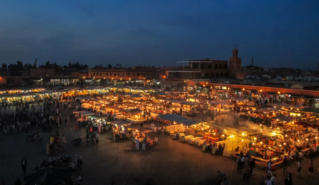 Best Month to Visit Marrakech: Your Complete Weather and Season Guide 1 jemaa el fnaa square at evening marakech morocc 2025 03 25 13 51 23 utc 1