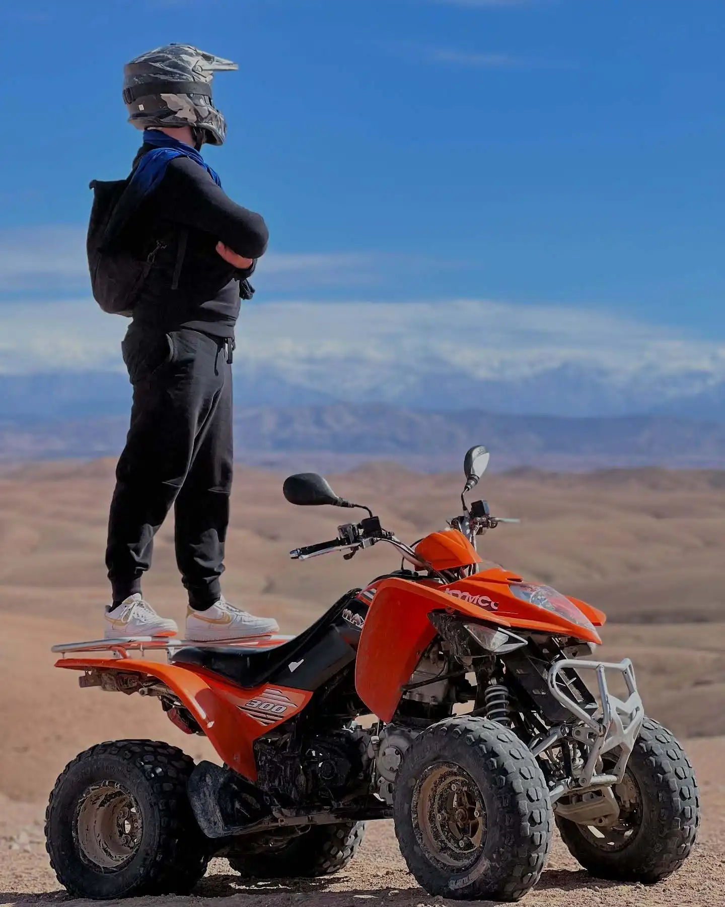 Agafay Desert Quad & Camel Ride with Luxury Dinner Show 1 Quad biking adventure across the rocky hills of Agafay Desert