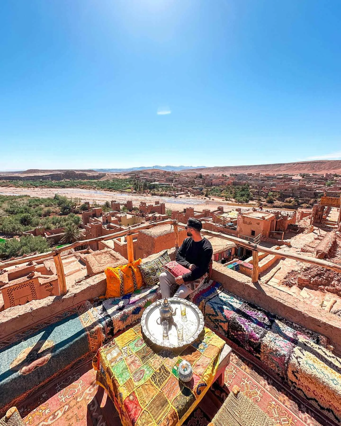 4-Day Marrakech to Fes via Sahara Itinerary (with Map) 1 Map showing the 4-day Marrakech to Fes route across the Sahara via Aït Benhaddou, the Dades and Todra gorges, Merzouga and the Middle Atlas