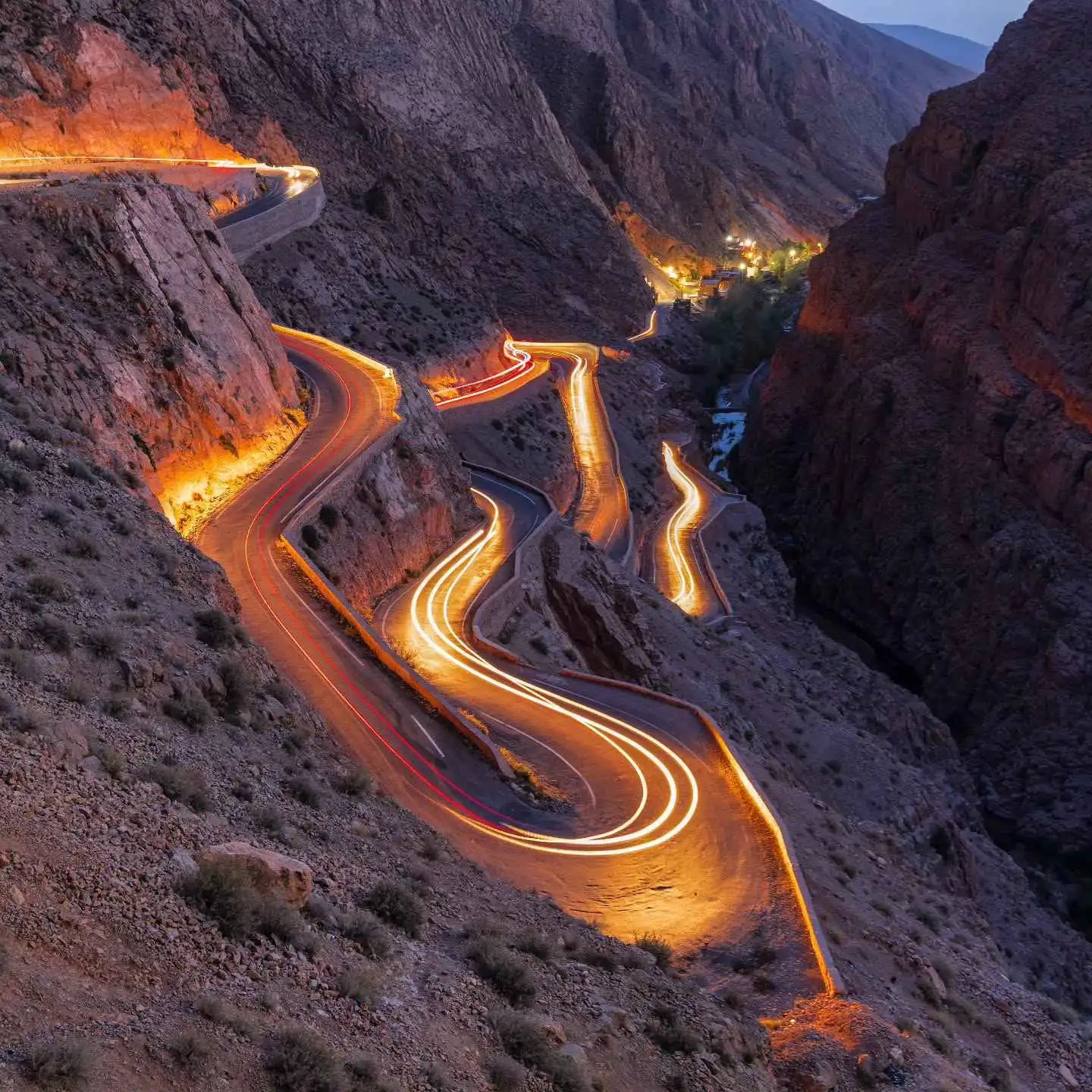 Morocco 14-Day Grand Tour Itinerary (2026 Edition) 3 Winding road and rock formations in the Dades Valley on the kasbah route through southern Morocco