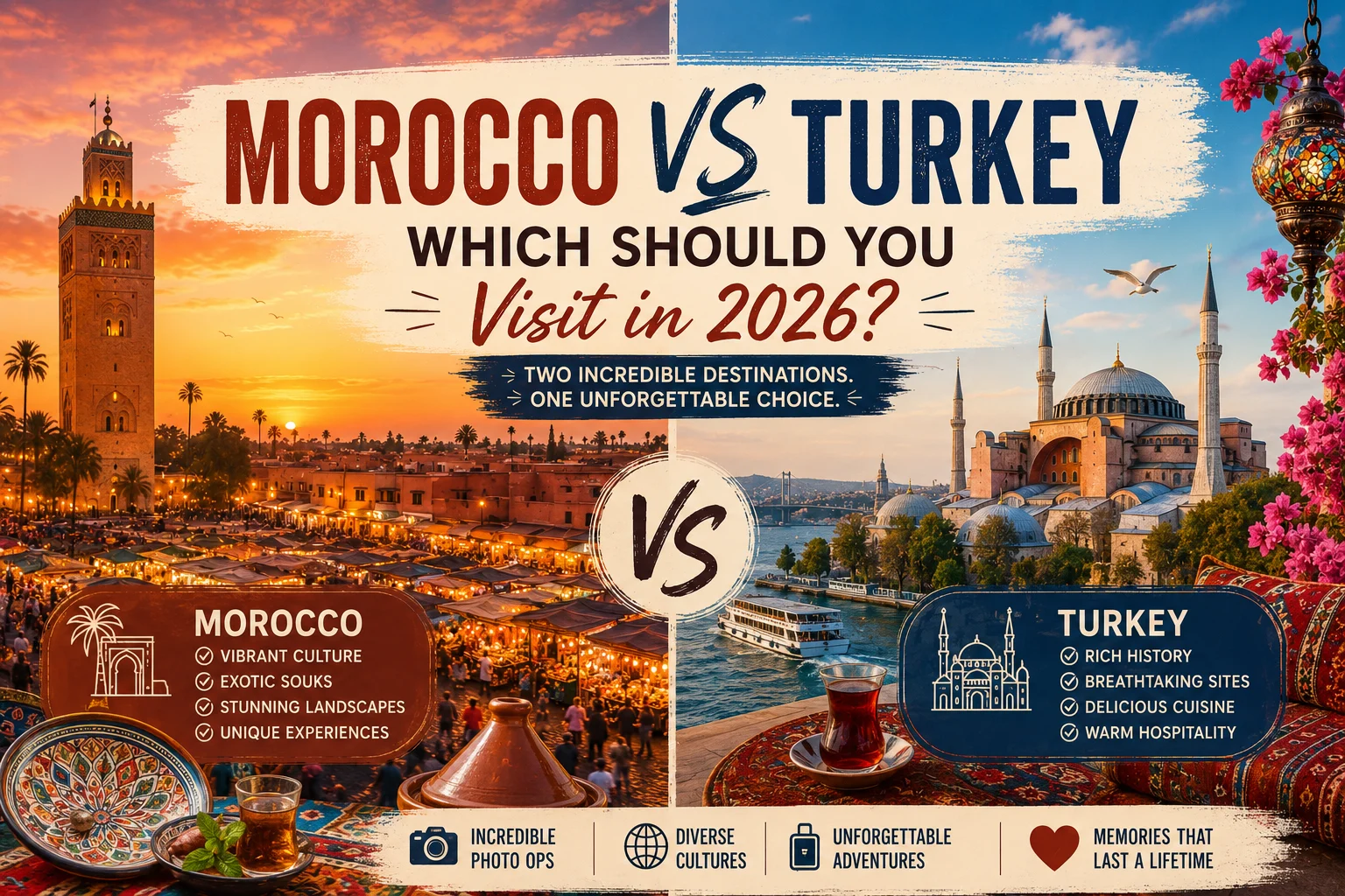Morocco vs Turkey Which Should You Visit in 2026